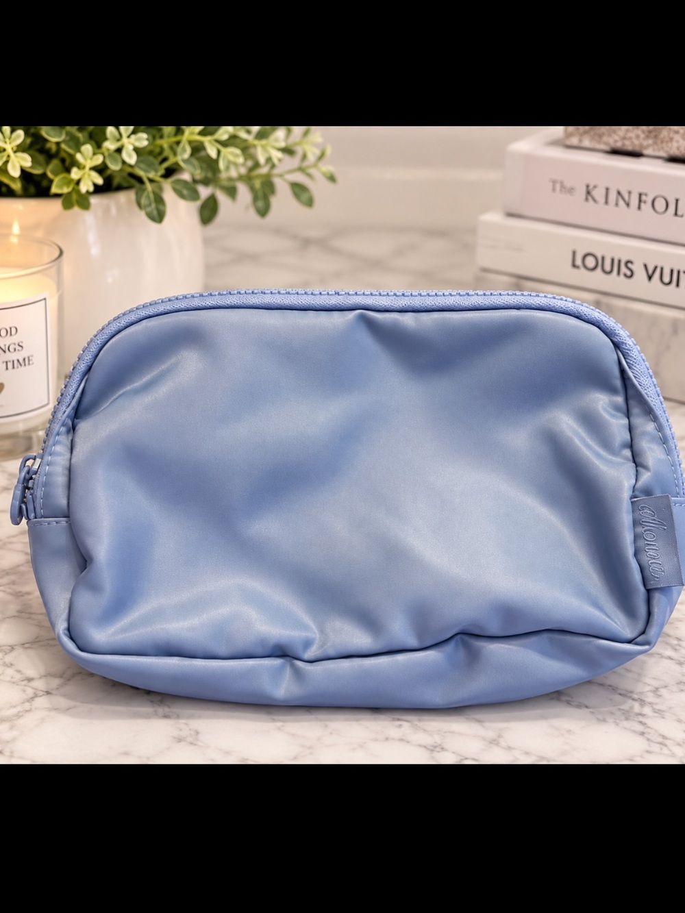 CLOVE Light Blue Adjustable Belt Bag / Fanny Pack Crossbody Waist Bag Travel
